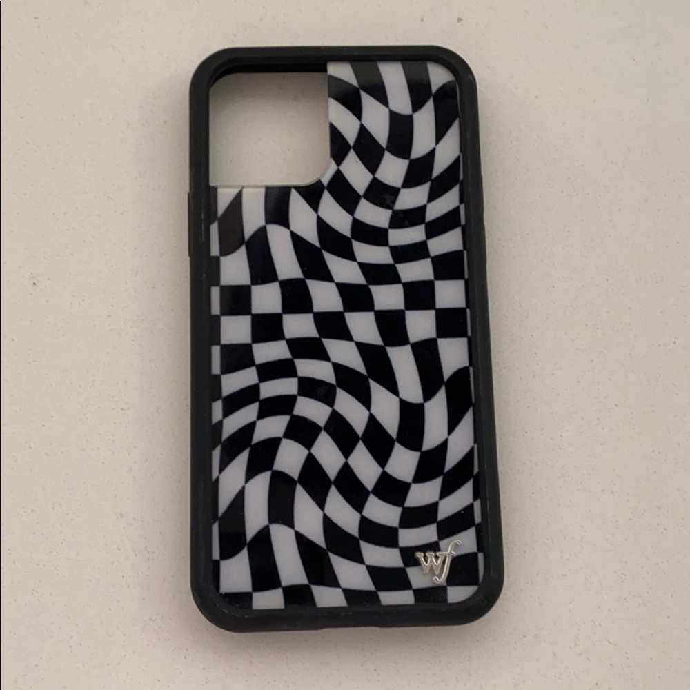iphone 11 pro crazy checkers black white